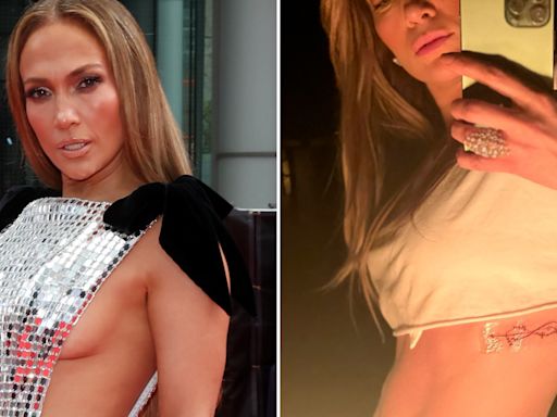 ¿JLo borró el tatuaje en honor a Ben Affleck? El ‘vestido de la venganza’ lo dejó al descubierto