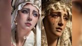 Polémico maquillaje imitando a la virgen María: "Se ha convertido en un icono de belleza y dolor, es fácil acceder a ella"