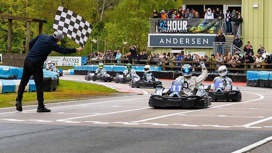 Drivers complete 24-hour marathon kart race