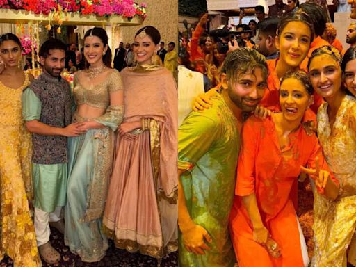 ...Anant Ambani-Radhika Merchant Wedding: Ananya Panday, Khushi Kapoor...s Haldi before and after pics | Hindi Movie News - Times of India