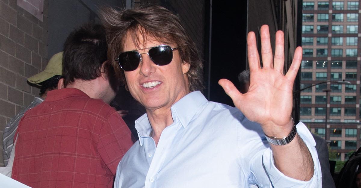 Tom Cruise All Smiles With Adopted Kids In Rare Photo