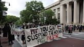 MIT protesters walk out of graduation, march down Mass. Ave. in support of Palestinians