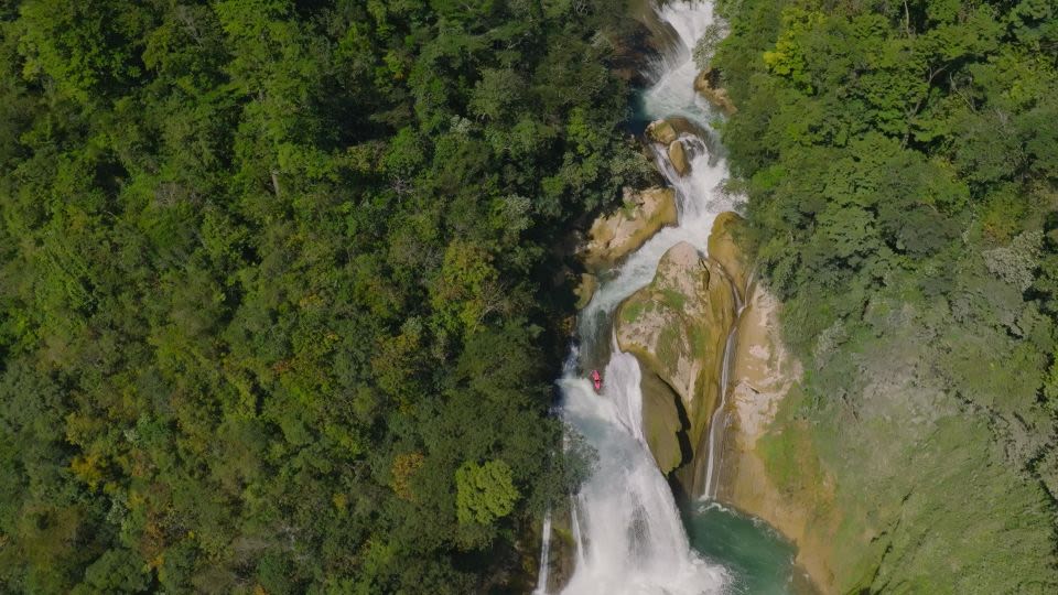 ‘There’s nothing like it,’ says kayaker Dane Jackson after descending 300 feet down waterfalls