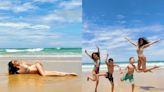 關穎澳洲行超火辣「蜜桃臀泳裝照」引熱議！這身材誰相信是46歲的三寶媽！