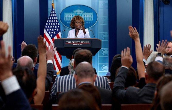 Karine Jean-Pierre hit from all sides as White House 'correspondents erupt' at briefing: 'Frustration evident'