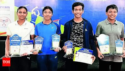 Golden girls Ridheema and Shourya dominate Nagpur shuttlers' 12-medal haul | Nagpur News - Times of India