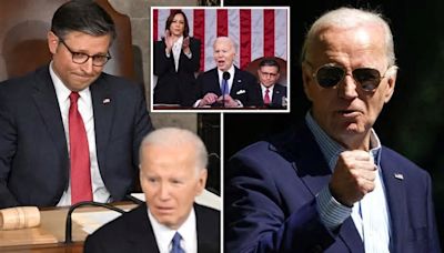 Mike Johnson joked with Biden about State of the Union ‘eye-roll memes’: report