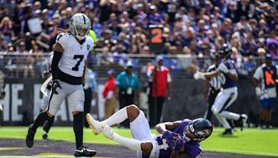 WATCH: Ravens WR Zay Flowers pays tribute to Jacoby Jones with TD celebration