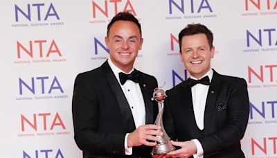 Ant and Dec cement status as TV presenting kings with 23rd consecutive NTA win