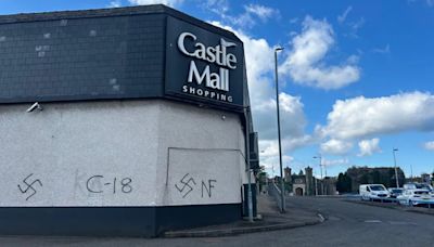 Racist graffiti daubed on five properties in Antrim