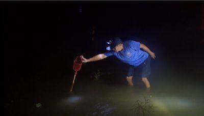 回家的路沒了！宜蘭冬山水淹及膝「有魚游過來」