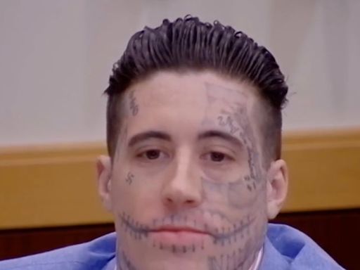 Swastika-covered murder suspect reportedly left his victim ‘looking like spaghetti.’ Now, he’ll hide his tattoos to face a jury