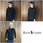 美國百分百【全新真品】Ralph Lauren POLO衫 長袖 RL 小馬 logo 黑色/麻花黑 BC79