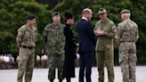 Prince William and Kate Middleton Meet Commonwealth Troops Taking Part in the Queen's Funeral