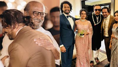 Rajinikanth, Jackie Shroff and others attend Aishwarya Arjun-Umapathy Ramaiah's grand wedding reception