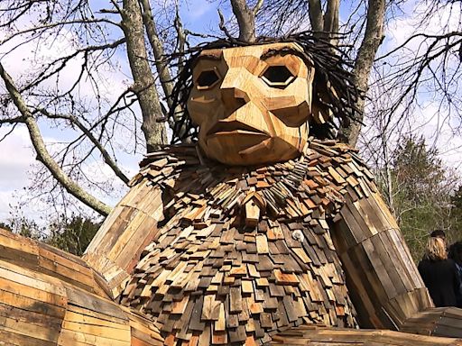 2 giant troll sculptures unveiled in Rhode Island