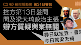 《立場》被指煽動案｜控方問及梁天琦政治主張 辯方質疑與案無關「我真係覺得好遠好遠好遠」