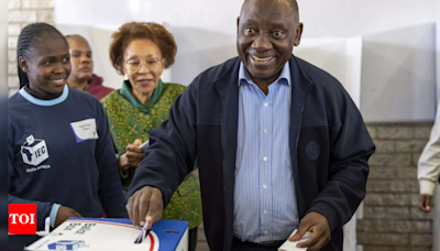 South Africa latest vote count puts ANC just over 40% - Times of India
