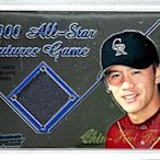 曹錦輝 2001 Bowman Chrome 未來之星明星賽實戰 Patch 球衣卡～