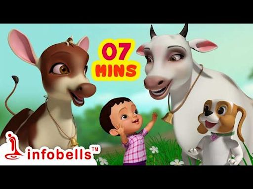 Nursery Rhymes in Tamil Children Songs: Children Video Song in Tamil 'Thottathil Meyuthu Vellai Pasu - Cow' | Entertainment...