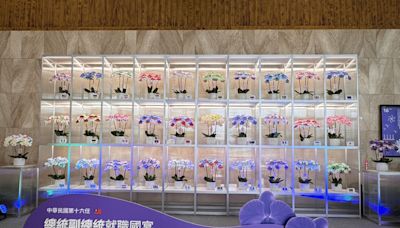 總統就職國宴在台南 國旗蘭花牆受矚目 (圖)