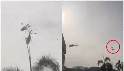 大馬2軍用直升機相撞墜毀 「機上10人全罹難」驚悚畫面曝光