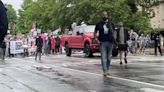 1,000+ pro-Palestinian protesters march along Franklin Street in Chapel Hill into UNC campus