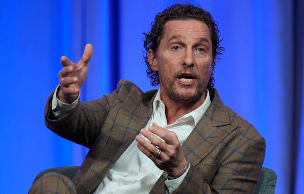 Actor Matthew McConaughey tells governors he is still mulling future run for political office