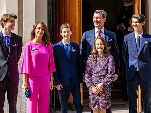 Princess Marie of Denmark reveals she and Prince Joachim 'weren't happy' about the way their children were stripped of princely titles and says: 'It's their identity'