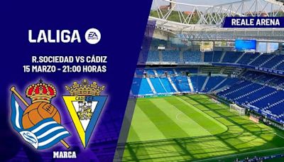 Real Sociedad - Cádiz: horario, dónde ver hoy en TV y canal del partido de LaLiga EA Sports