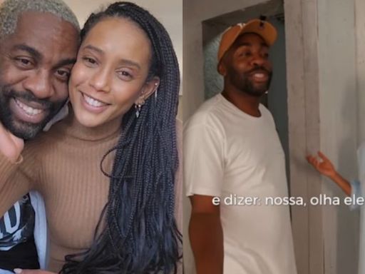 Taís Araujo e Lázaro Ramos mostram obra da nova casa: 'Quero andar nu'