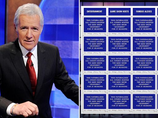 Late 'Jeopardy!' host Alex Trebek honored with USPS 'Forever stamp'