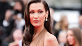 Bella Hadid returns to Cannes in sultry sheer Saint Laurent dress