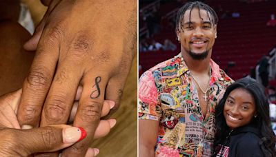 Simone Biles Shares Her Reaction to Husband Jonathan Owens' New 'S' Tattoo
