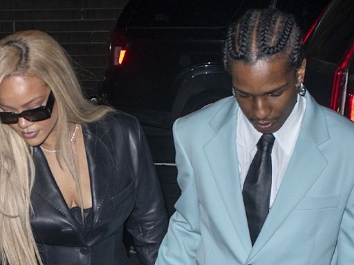 Rihanna Wears a Sheer Gown and ’90s It Bag on Date With A$AP Rocky