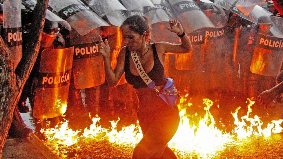 Venezuelans clash with police after disputed election result