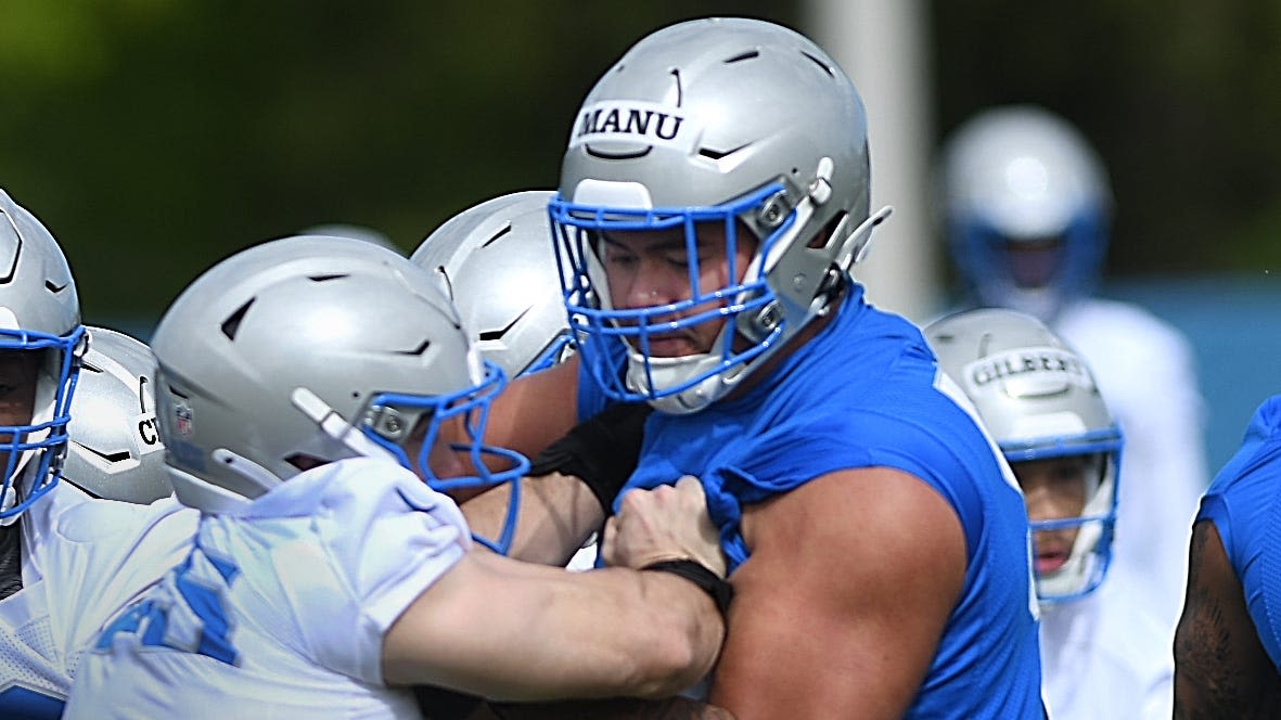 Lions understand Giovanni Manu's development could come slow, pleased with early results