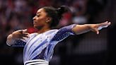 Simone Biles sits in first place of all-around competition at US Olympic Gymnastics Trials