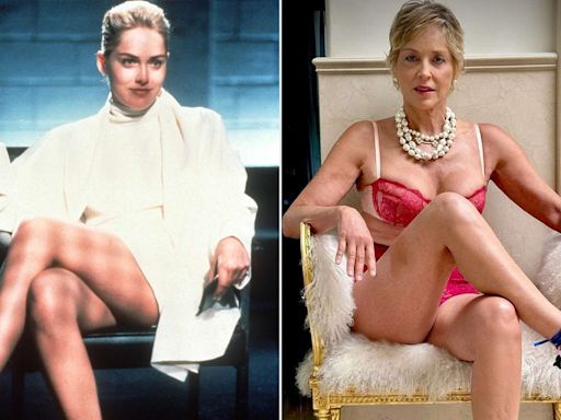 Sharon Stone Recreates Famous 'Basic Instinct' Crossed-Legs Scene 32 Years Later: 'Basically … Yours'