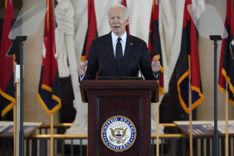 ‘We will not forget’ pledged President Biden at Holocaust memorial