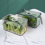 記時便利保鮮盒食物冰箱保鮮盒PET塑膠廚房整理冷凍大容量手柄透明分類收納盒