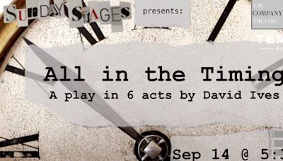 ALL IN THE TIMING by David Ives to be Presented at Rochester Fringe 2024