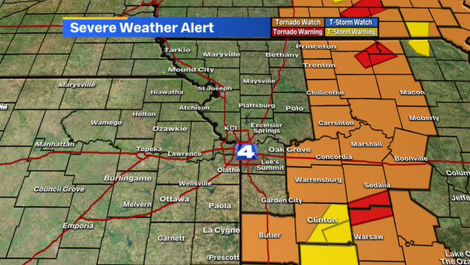 Tornado Warning expires for Henry, Pettis counties, Watch continues east of metro