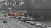 SR 99 now open near Everett after crews battled fire in roadway