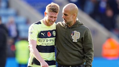 Kevin De Bruyne ‘isn’t leaving’ Manchester City this season – Pep Guardiola