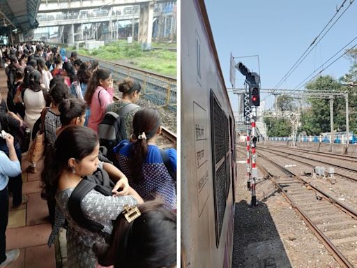 ... Local Services Disrupted Due To Technical Snag Between Mira Road-Bhayandar; Several Trains Cancelled, Delayed