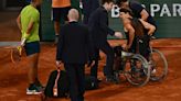 Zverev salió en silla de ruedas en su último partido ante Nadal