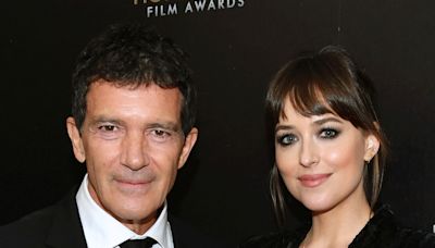 Antonio Banderas and Stepdaughter Dakota Johnson's Reunion Photo Is Fifty Shades of Adorable - E! Online