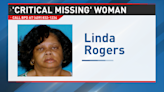 Police asking for help in search for 'critical missing' 66-year-old woman