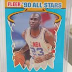 1990 Fleer all stars #5 of 12 Michael Jeffrey Jordan  老 卡 好看 (Y1)